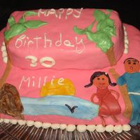 My Own Pimped Out Cake. Thing I love. My kids, sun, water and palm trees!