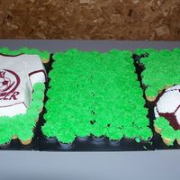 Soccer T I made this for my kids soccer organization. Tshirt is covered in bc with a fbct logo, ball is also covered in bc. Mini cupcakes are also...