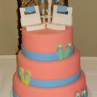 Summer Cake Beach Theme Wedding Cake