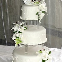 Tiger Lily Wedding Cake 