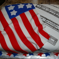 Flag And Sheet Music A soldier coming home and his wife have birthdays a couple days apart, she is a singer. The were having a welcome home/birthday party for...