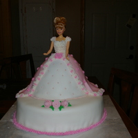 Princess Birthday Princess Birthday cake for my niece. 12 inch round vanilla filled with raspberry, the princess skirt is chocolate cake.