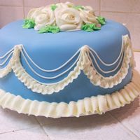 First Stringwork Just started Course III. This was a practice cake working on stringwork.