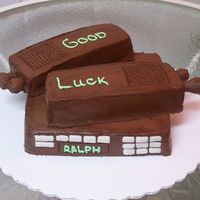 Radio One of the guys in the radio shop where my husband works took a position in another part of the plant, so he asked me to make him a cake in...