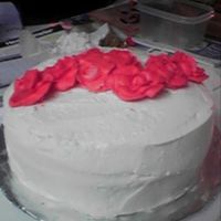 Rose Cake SOFT buttercream that never crusted..