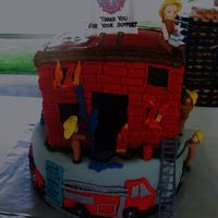 Firemen Cake The small town I live near was celebrating 100 years of the fire department so they had a little birthday cake competition. I was so happy...