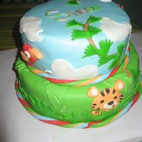 Rainforest This cake is covered in mmf.