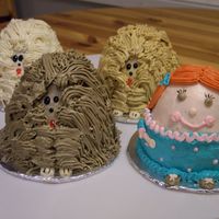 Little Girs And Her Puppies I made this for my daughter's birthday.