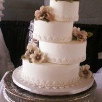 Bridal Show Overhang Dummy This is one of 3 new cake dummies I did for the "I DO AT THE ZOO" bridal show I did yesterday (090907). I got a LOT of attention!...