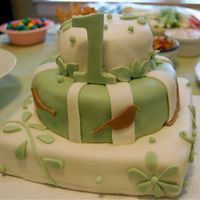 Stellascake.jpg Fondant with Fondant decorations. Made to match my niece's birthday invitations.