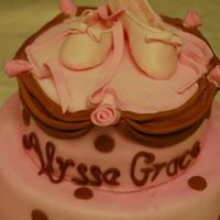 Dsc_5109Small.jpg Cake for a shower where the invitations had ballet slippers on them. All fondant. Thanks to notmymum for directing me to the template for...