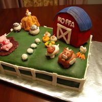 Dsc_4816Small.jpg All fondant. Barn is made out of rice krispy treats. Thank you mariak for the inspiration from your adorable animals. This cake made my...