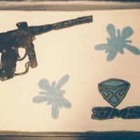 Paintball Gun Cake This was for my DH b-day