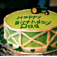 John Deere Farm Cake One of my first cake I made... not great but it's ok!!