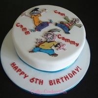 Ed, Edd And Eddy Cake I'd never heard of these characters, but doesn't mean I can't put them on a cake! The names on the cake are a play on the...