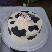 Getting Moooooorried Cow shower cake