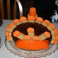 Rear Veiw Of My Turkey Cake 