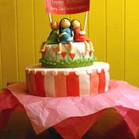 Girls, Girls, Girls B-day cake by.vanessa