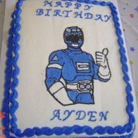 Power Rangers This is my very first butter cream transfer. It was so exciting! I think it turned out great! My son was so happy!