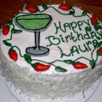 Margarita Birthday Cake I made this cake for a co-workers birthday. She is a BIG fan of Margaritas so this was perfect for her.