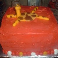 Caleb's Baby Shower I made this for my friend's little baby boy and I tried to color the frosting like the color in her baby room. Giraffe is made from...