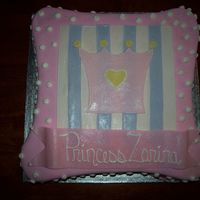 Baby Princess This cake was for a baby shower. Customer found a picture somewhere on the internet and wanted me to replicate it exactly as it was. I...