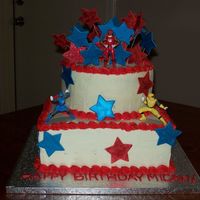 Power Rangers This was for the little boy of a close family friend who turned 4 this weekend. 8' round and 10' square, both chocolate with...