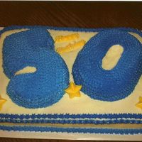 50Th Birthday Cake A friend and I did this and it was fun but it came out a little unlevel.