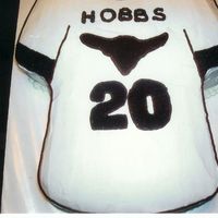 Jersey Cake All buttercream jersey cake for a friends son.