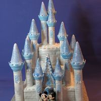 Another Castle Using The Wilton Set~ This time the bride and groom wanted the disney colours.