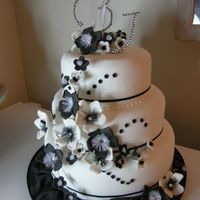 New Black And White Design Making some new designs for the new season. Toppers not finished yet as wanted to put black swarovski crystals on them and had every colour...