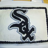 Chicago White Sox Cake Made this cake for my father for this birthday.