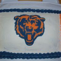Chicago Bears I made this cake for my husband who is a big Bears fan.