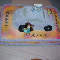 Polly Pocket Car Cake I made this cake for my niece's 5th Birthday. She wanted a polly pocket car cake. So I used the wilton 3D Cruiser cake mold and some...
