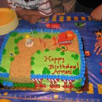 Bob The Builder Sheet Cake I made this for my nephew's birthday. I used the Bob the Builder Cake kit. Thanks for looking,