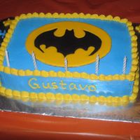 Batman I copied the cake from CC'ers. Chocolate cake with RI Batman logo. I made it for my nephew.
