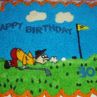 Golfer Cake 