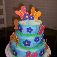 Wilton Course 3 Final Cake adapted from a cake seen in the 2004 Wilton yearbook