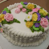Course Ii Final This is my Course II final cake. I like the basket weave. I'm having such a great time decorating cakes. My instructor and other class...