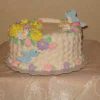 Basket Cake I made this desgn in my level 2 class. (Wilton)