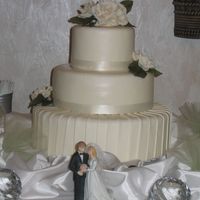 Tammy & Kenny This cake was for my friends that got married last September. They only needed about 30 servings but I wanted to give them a beautiful cake...