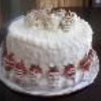 Strawberry Tall Cake FRENCH VANILLA CAKE W/STRAWBERRY FILLING.. ALSO HAS SIX LAYERS...