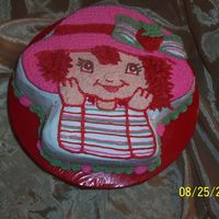 Strawberry Short Cake I made this for a sweet little girl for her 5th birthday. I used the Wilton Strawberry short cake pan.