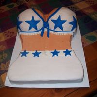 Dallas Cowboy Cheerleader Made this was for my Dad and Son whose birthdays are just a few days apart. Thanks to briansbaker , for the inspiration for this cake,...