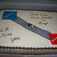 Going Away This was for a couple in our church that was moving.They have two little boys so I bought two cars so they both would have one. Its french...