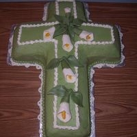 Calla Lily I made this for a dinner at church. This was the second time making calla lillies.