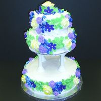 Class Tiered Cake My cousin and I made thiis cake for our class final