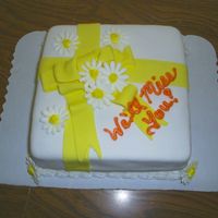 Daisies This was my fondant cake for class. I just put the yellow bow on it. My mom has a daycare, and one of the parents asked what i was going to...