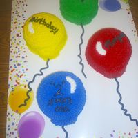 Balloon Cakes I made this cake for a co-worker. The theme for her daughter's b-day was just balloons. She didn't want anything with balloons,...