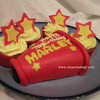 Hsm Mini Cake With Cupcakes inspired by cupcake envy, though this is no where near as awesome as theirs. did these without a lot of planning or time for my daughter to...